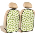 thumbnail image 1 of Kdxio Green Frog Print 2 Pack Car Kick Mat Seat Cover Back Protector Mat with Pockets for Organizer Backseat Protector and Storage Anti Kick Pad for Vehicles, 1 of 6