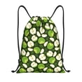 thumbnail image 1 of Kdxio Green Fruit Print Drawstring Backpack Bag,Waterproof Draw String Back Sack, Gym Drawstring Bags Swim Bag For Unisex, 1 of 5