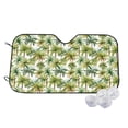 thumbnail image 1 of Kdxio Green Hawaii Palms Print Windshield Sun Shade,UV Rays and Sun Heat Protection,Sunshade for Car Windshield,Car Shade Front Windshield - Small, 1 of 6
