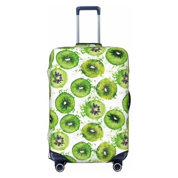 Kdxio Green Kiwi Pattern Luggage Cover for Travel,Elastic and Durable,Fits 18-32 Inch,-No luggage included