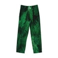 thumbnail image 1 of Kdxio Green Leave Fern Print Men's Sleep Pajama Pant Lounge Pants with Pockets, 1 of 8