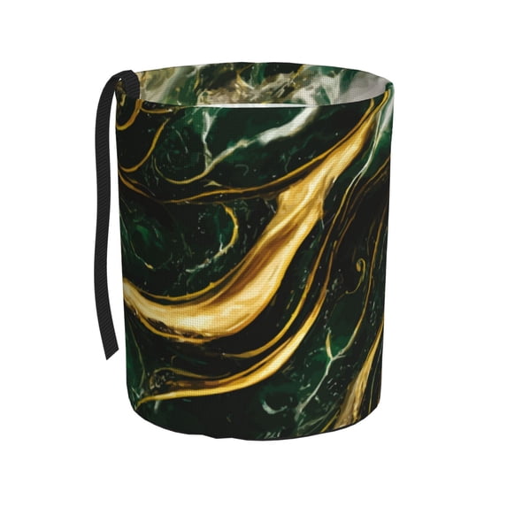 Kdxio Green Marble Car Trash Can Garbage Car Accessories Trash Can Car Waste Bin for for Driver and Passenger Any Vehicle