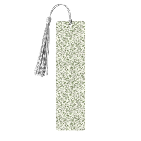 Kdxio Green Rabbit Print Metal Tassel Bookmarks,Perfect Gift for Art Lovers and Bookworms Metal Bookmarks for Women