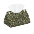 thumbnail image 1 of Kdxio Green Skulls Print Tissue Box Cover,Modern PU Leather Rectangular Tissue Box Holder for Bathroom Living Room Bedroom Office Desk Car Home, 1 of 9