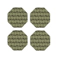 thumbnail image 1 of Kdxio Green Snake Funny Coasters,4 Pcs Leather Coasters,Housewarming Gifts,Protect Furniture from Water Marks Scratch and Damage, 1 of 8