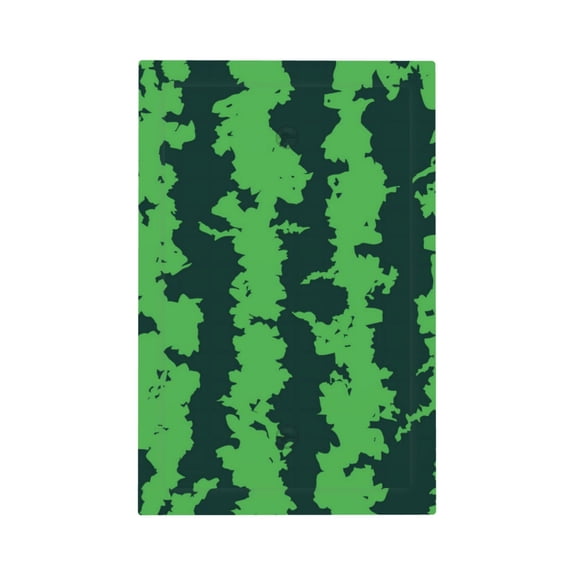 Kdxio Green Stripes Of Watermelon Decorator Light Switch or Receptacle Outlet Wall Plate Decorator Wall Plate Child Safe Outlet Cover-Style V
