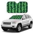 thumbnail image 1 of Kdxio Green Stripes Of Watermelon Print Windshield Sun Shade, Foldable Sun Blocker for Car,Truck,SUV Automotive Interior Sun Protection,Reflective Shade for Front Windshield(Medium), 1 of 6