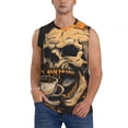 thumbnail image 1 of Kdxio Grim Coffee Skull for Men's Muscle T-shirt,Sleeveless for Workout Running Athletic Gym Lounge Casual, 1 of 5