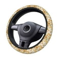 thumbnail image 1 of Kdxio Groovy Hippie Flower Mushrooms Print Elastic Stretch Steering Wheel Cover,Auto Steering Wheel Cover,15 Inch Anti-Slip,Warm in Winter and Cool in Summer,Fit Suvs,Vans Cars,Trucks, 1 of 7