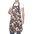 thumbnail image 1 of Kdxio Guitar Skull record Apron with Pockets Adjustable Kitchen Aprons for Men Women Waterproof Aprons for Cooking,Drawing,Crafting, Baking Household Cleaning, 1 of 5