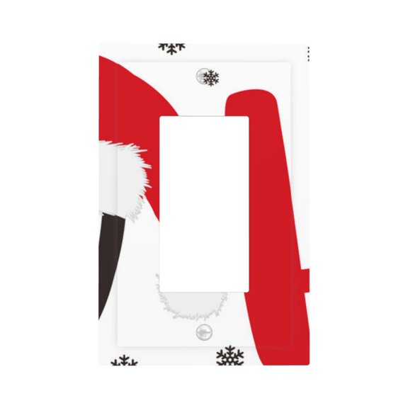 Kdxio HOHOHO Christmas Decorator Light Switch or Receptacle Outlet Wall Plate Decorator Wall Plate Child Safe Outlet Cover-Style U