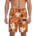 thumbnail image 1 of Kdxio Halloween 2 Print Mens Sleep Shorts Bottoms Soft Comfy Pajama Wear Pants with Drawstring Pockets, 1 of 7