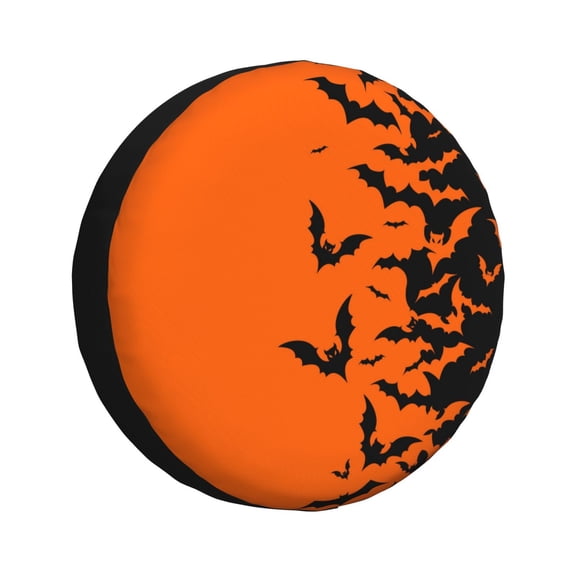 Kdxio Halloween Bats for Tire Cover Wheel Protectors Tyre Covers Weatherproof Wheel Covers Universal Fit for Trailer Rv SUV Truck Camper Travel Trailers 15 inch