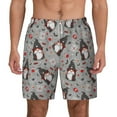 thumbnail image 1 of Kdxio Halloween Gnome Print Men'S Swim Trunks With Compression Liner 7 Inch Inseam Quick Dry Swim Shorts, 1 of 7