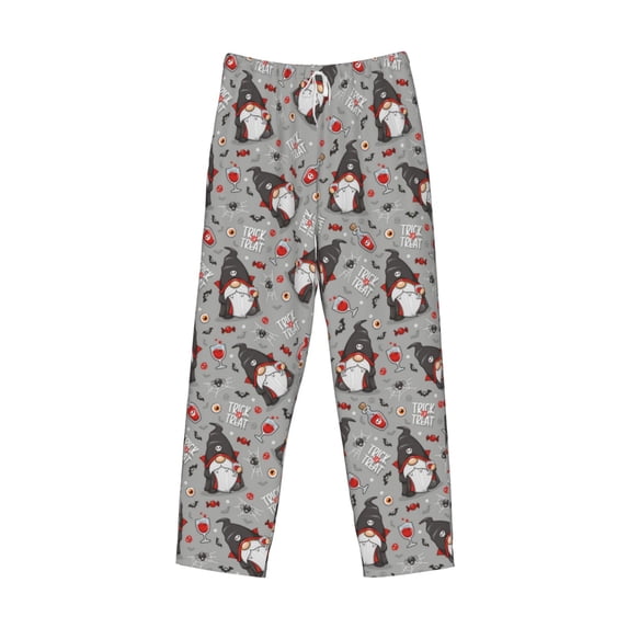 Kdxio Halloween Gnome Print Men's Sleep Pajama Pant Lounge Pants with Pockets