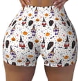 thumbnail image 1 of Kdxio Halloween Gnome Print Workout Shorts for Women Seamless Soft Smooth Gym Yoga Scrunch Active Shorts, 1 of 5