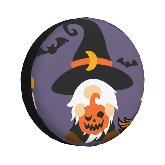 Kdxio Halloween Gnomes for Tire Cover Wheel Protectors Tyre Covers Weatherproof Wheel Covers Universal Fit for Trailer Rv SUV Truck Camper Travel Trailers 17 inch