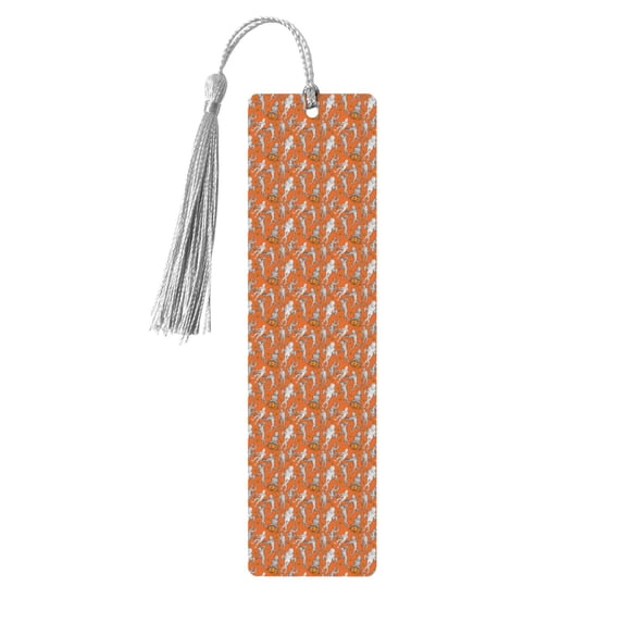 Kdxio Halloween Mummy Print Metal Tassel Bookmarks,Perfect Gift for Art Lovers and Bookworms Metal Bookmarks for Women