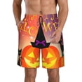 thumbnail image 1 of Kdxio Halloween Pattern Mens Casual Shorts - Drawstring Summer Beach Sports Shorts for Men, 1 of 9