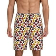 Kdxio Halloween Pumpkin Print Mens Sleep Shorts Bottoms Soft Comfy