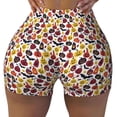 thumbnail image 1 of Kdxio Halloween Pumpkin Print Workout Shorts for Women Seamless Soft Smooth Gym Yoga Scrunch Active Shorts, 1 of 9