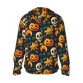 thumbnail image 1 of Kdxio Halloween Skull Print Women Men Sun Protection UPF 50+ Jackets Zip Up Long Sleeve Hoodie Hiking Lightweight with Pockets, 1 of 7