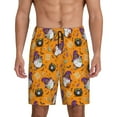 thumbnail image 1 of Kdxio Halloween Witches Gnome Print Mens Sleep Shorts Bottoms Soft Comfy Pajama Wear Pants with Drawstring Pockets, 1 of 7