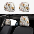 thumbnail image 1 of Kdxio Hand Drawn Animals Pattern Print 2 Piece Car Head Rest Covers Set Auto Front/Rear Seats Headrest Cover Universal Fit Most Cars,Sedan, SUV, 1 of 9