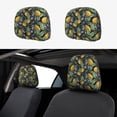 thumbnail image 1 of Kdxio Hand Drawn Citrus Fruits Elegant Lemons Pattern Print 2 Piece Car Head Rest Covers Set Auto Front/Rear Seats Headrest Cover Universal Fit Most Cars,Sedan, SUV, 1 of 9