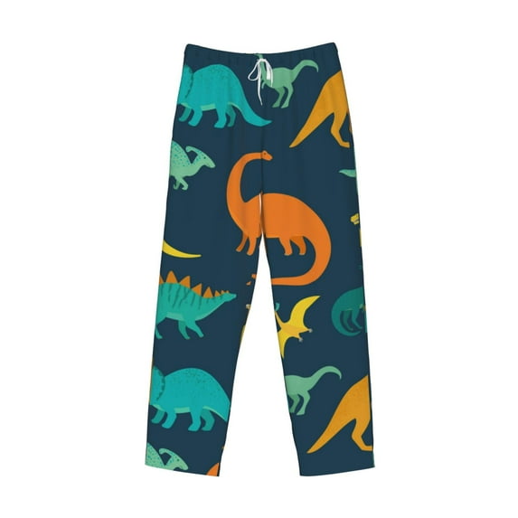 Kdxio Hand Drawn Seamless Print Men's Sleep Pajama Pant Lounge Pants with Pockets