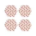 thumbnail image 1 of Kdxio Hand Drawn Strawberry Funny Coasters,4 Pcs Leather Coasters,Housewarming Gifts,Protect Furniture from Water Marks Scratch and Damage, 1 of 8