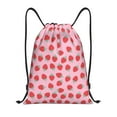 thumbnail image 1 of Kdxio Hand Drawn Strawberry Print Drawstring Backpack Bag,Waterproof Draw String Back Sack, Gym Drawstring Bags Swim Bag For Unisex, 1 of 9