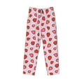 thumbnail image 1 of Kdxio Hand Drawn Strawberry Print Men's Sleep Pajama Pant Lounge Pants with Pockets, 1 of 8
