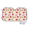 thumbnail image 1 of Kdxio Hand Drawn Strawberry Print Windshield Sun Shade,UV Rays and Sun Heat Protection,Sunshade for Car Windshield,Car Shade Front Windshield - Medium, 1 of 6