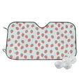 thumbnail image 1 of Kdxio Hand Drawn Strawberry Print Windshield Sun Shade,UV Rays and Sun Heat Protection,Sunshade for Car Windshield,Car Shade Front Windshield -, 1 of 6
