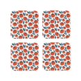 thumbnail image 1 of Kdxio Hand Drawn Tomatoes Funny Coasters,4 Pcs Leather Coasters,Housewarming Gifts,Protect Furniture from Water Marks Scratch and Damage, 1 of 8