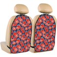 thumbnail image 1 of Kdxio Hand Drawn Tomatoes Print 2 Pack Car Kick Mat Seat Cover Back Protector Mat with Pockets for Organizer Backseat Protector and Storage Anti Kick Pad for Vehicles, 1 of 1
