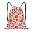 thumbnail image 1 of Kdxio Hand Drawn Tomatoes Print Drawstring Backpack Bag,Waterproof Draw String Back Sack, Gym Drawstring Bags Swim Bag For Unisex, 1 of 9