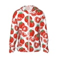 thumbnail image 1 of Kdxio Hand Drawn Tomatoes Print Women Men Sun Protection UPF 50+ Jackets Zip Up Long Sleeve Hoodie Hiking Lightweight with Pockets, 1 of 8