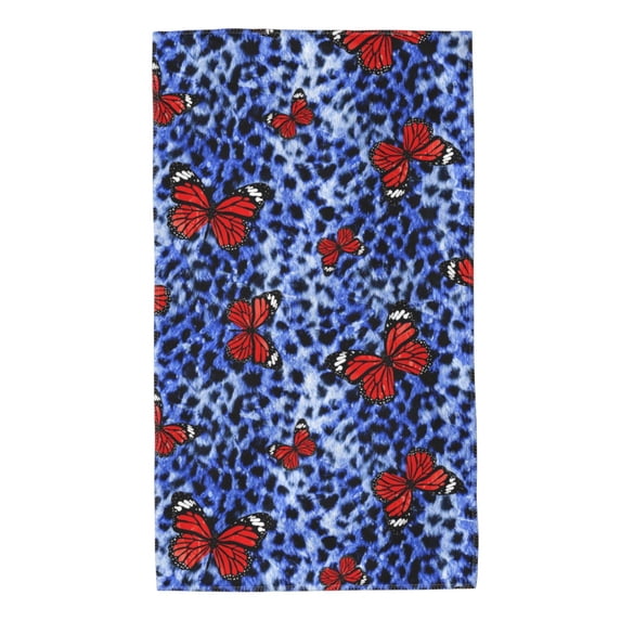 Kdxio Hand Towel Abstract Colorful Butterflies for Bathroom Kitchen Fingertip Bath Towels 27.5 x 16 Inch Home Hotel Gym Laundry Room