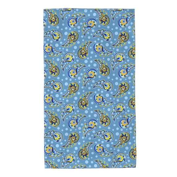 Kdxio Hand Towel Blue paisley pattern for Bathroom Kitchen Fingertip Bath Towels 27.5 x 16 Inch Home Hotel Gym Laundry Room