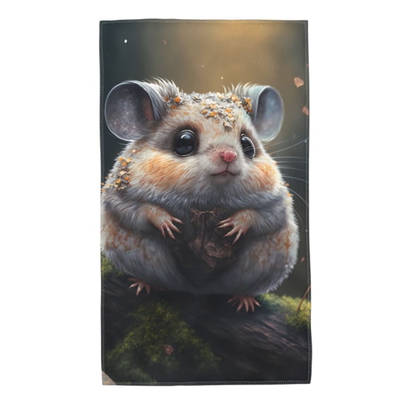 Kdxio Hand Towel Cute Fat Ball Branch for Bathroom Kitchen Fingertip Bath Towels 27.5 x 16 Inch Home Hotel Gym Laundry Room
