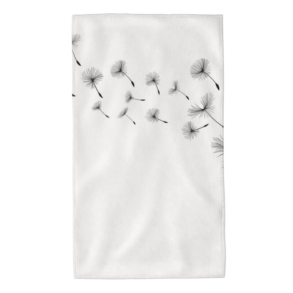 Kdxio Hand Towel Dandelion Blowing In The Wind for Bathroom Kitchen Fingertip Bath Towels 27.5 x 16 Inch Home Hotel Gym Laundry Room