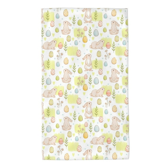 Kdxio Hand Towel Easter Rabbit for Bathroom Kitchen Fingertip Bath Towels 27.5 x 16 Inch Home Hotel Gym Laundry Room