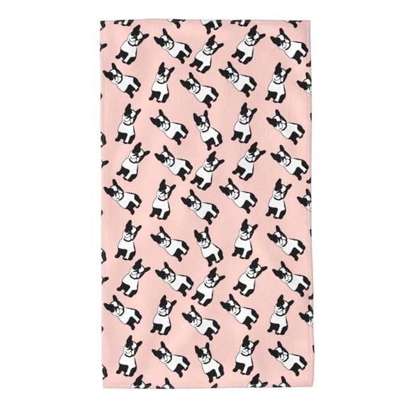 Kdxio Hand Towel French Bulldog1 for Bathroom Kitchen Fingertip Bath Towels 27.5 x 16 Inch Home Hotel Gym Laundry Room