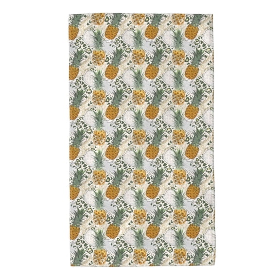 Kdxio Hand Towel Fruit Pineapples for Bathroom Kitchen Fingertip Bath Towels 27.5 x 16 Inch Home Hotel Gym Laundry Room