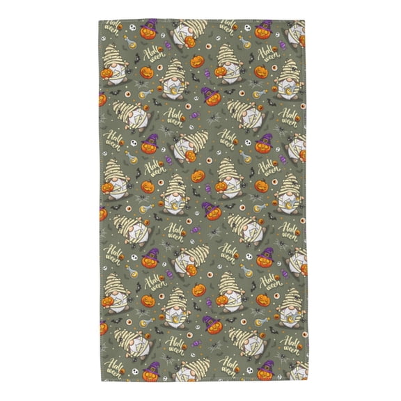 Kdxio Hand Towel Halloween Mummy Gnome for Bathroom Kitchen Fingertip Bath Towels 27.5 x 16 Inch Home Hotel Gym Laundry Room