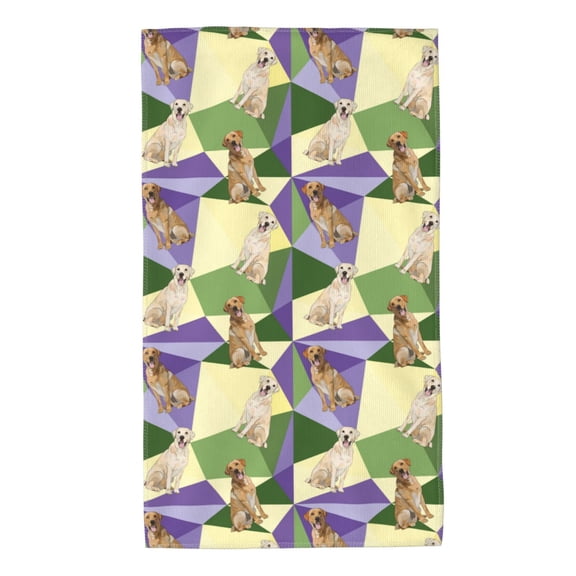 Kdxio Hand Towel Labrador Retriever Dog for Bathroom Kitchen Fingertip Bath Towels 27.5 x 16 Inch Home Hotel Gym Laundry Room