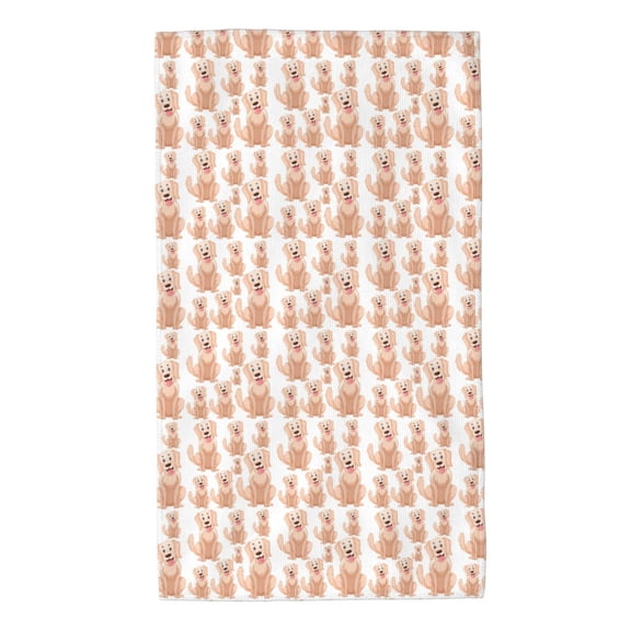 Kdxio Hand Towel Labrador Retriever Dog for Bathroom Kitchen Fingertip Bath Towels 27.5 x 16 Inch Home Hotel Gym Laundry Room