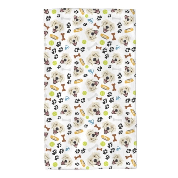 Kdxio Hand Towel Labrador Retriever Dog for Bathroom Kitchen Fingertip Bath Towels 27.5 x 16 Inch Home Hotel Gym Laundry Room